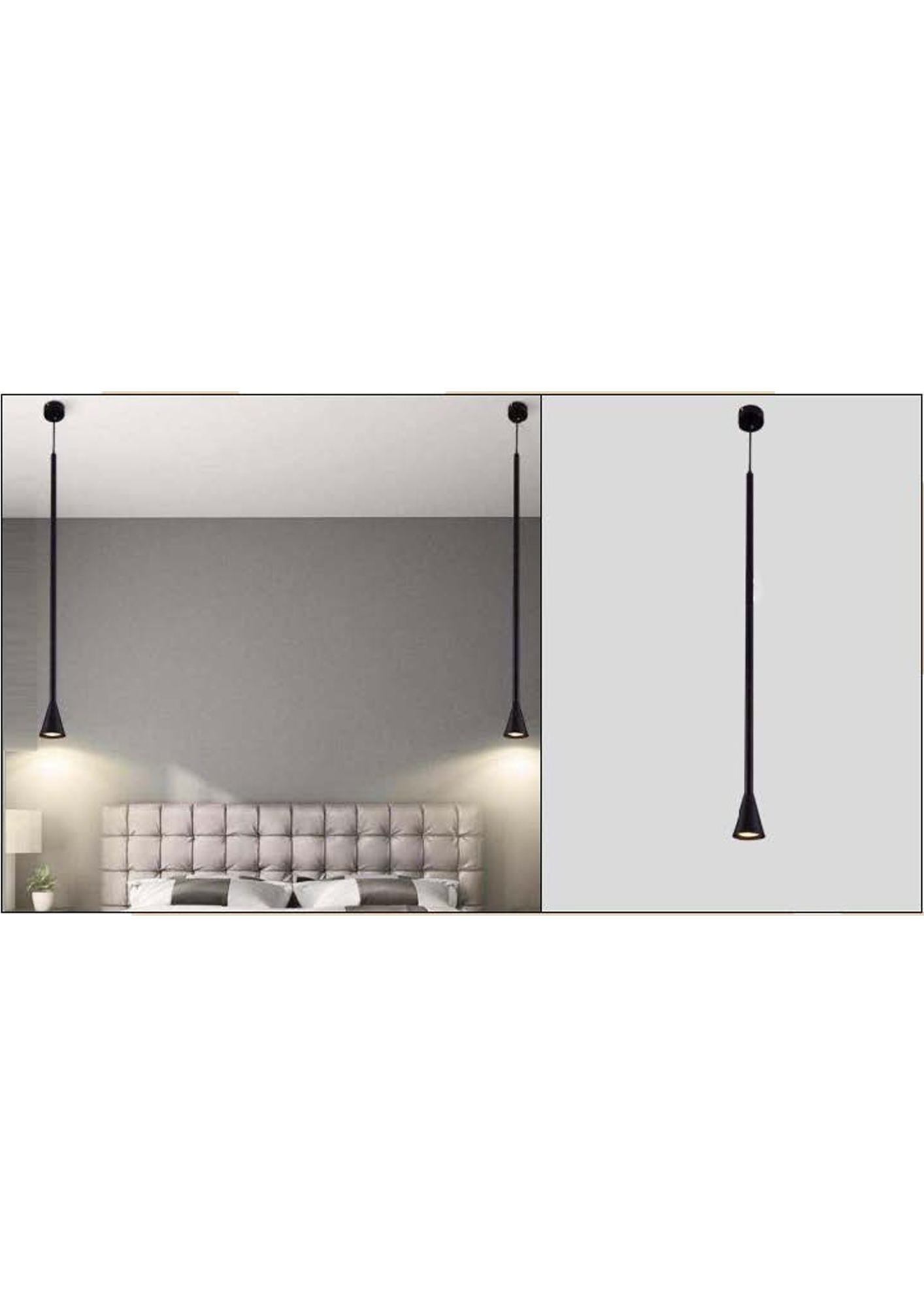 Beyond Lights - Black Pendant Lamp- GL